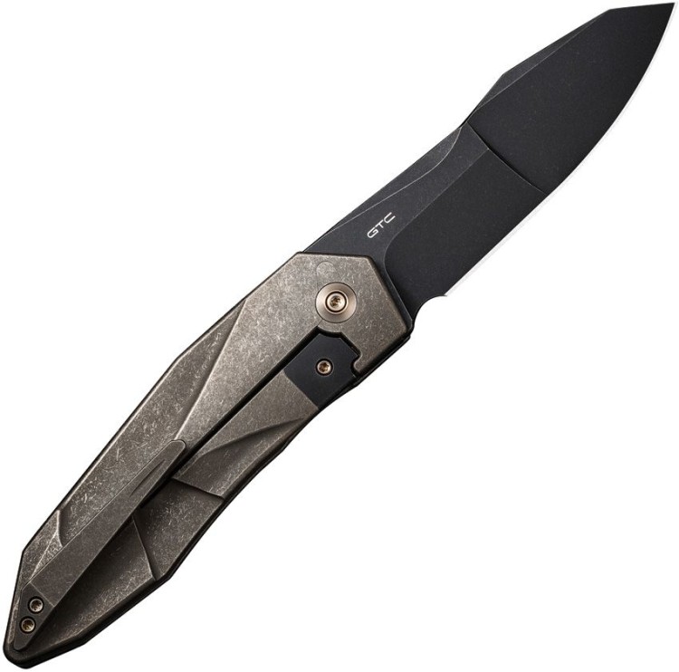 Cuchillo Cuchillo plegable | Navajas We Knife Solid | Bronze | CPM-20CV | Titanium