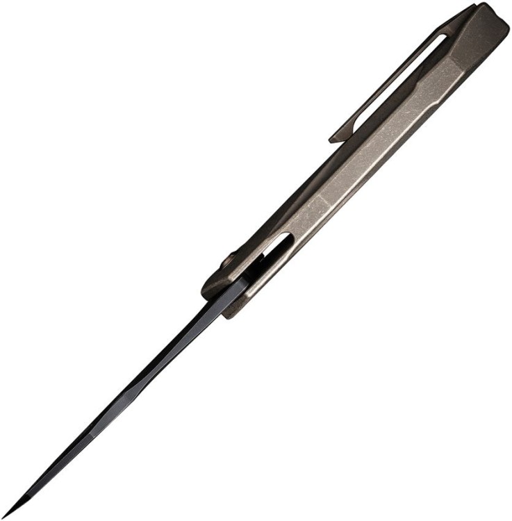 Cuchillo Cuchillo plegable | Navajas We Knife Solid | Bronze | CPM-20CV | Titanium