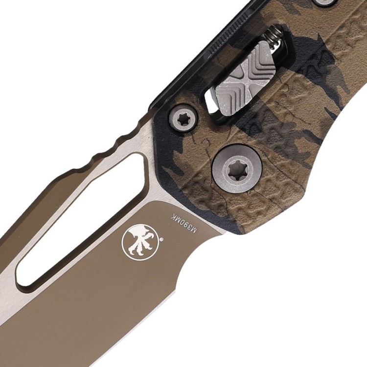 Cuchillo Cuchillo plegable | Navajas Microtech MSI Tiger Camo | M390MK