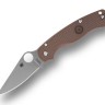 Spyderco Para Military 2 Lightweight | CPM 15V | Brown FRN Sprint Run