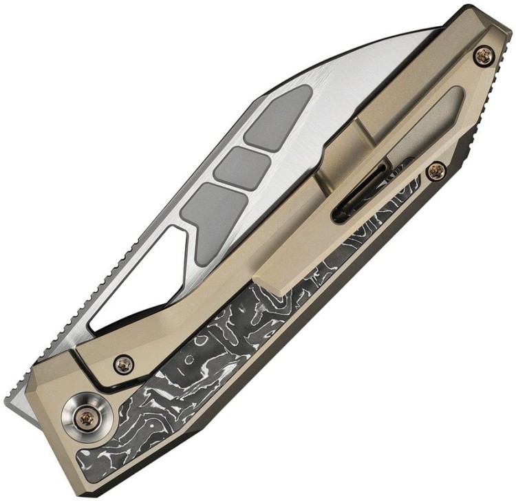 Складной нож WE Knife Inceptus M390 | Campagne Titanium Aluminum Foil CF