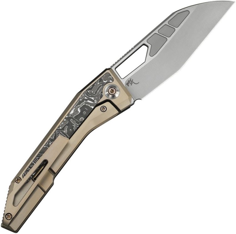 Складной нож WE Knife Inceptus M390 | Campagne Titanium Aluminum Foil CF