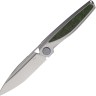 Rike Knife Baidi-Titanium | Green CF