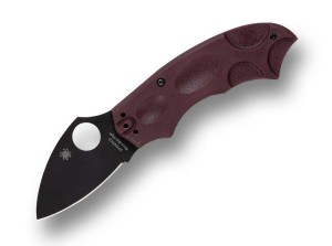 Spyderco Meerkat Burgundy | Micro-Melt PD#1 Black Blade | Sprint Run