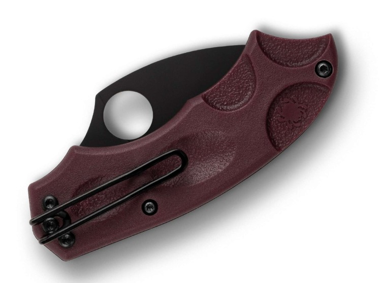 Spyderco Meerkat Burgundy | Micro-Melt PD#1 Black Blade | Sprint Run