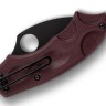 Spyderco Meerkat Burgundy | Micro-Melt PD#1 Black Blade | Sprint Run