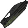 Taschenmesser WE Knife Inceptus M390 | Black Titanium Green & Black CF