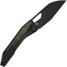 Taschenmesser WE Knife Inceptus M390 | Black Titanium Green & Black CF