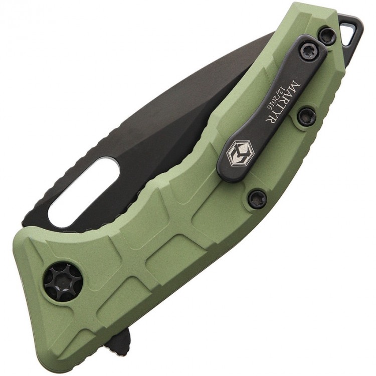 Heretic Knives Martyr folding  black/green Heretic Knives Martyr folding  black/green