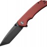 Cuchillo Cuchillo plegable CIVIVI Knives Brazen D2 Black Stonewashed Tanto, Burgundy G10 Handles C2023B