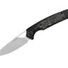 Складной нож Kizer Ara S45VN | Black Titanium CF Gold Flake