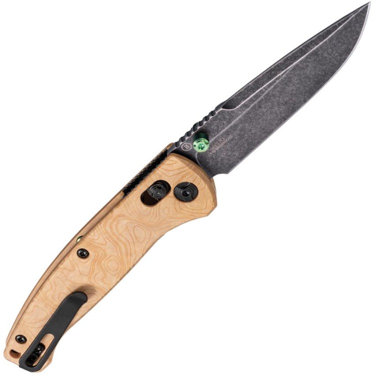 Cuchillo Cuchillo plegable | Navajas Hogue Mysto 3.4 | Wood Maple Valley Richli | MagnaCut