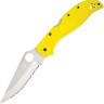 Складной нож Spyderco Stretch 2 XL Lightweight Salt Yellow FRN | Serrated