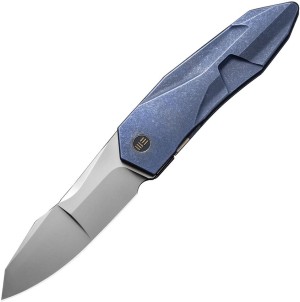 Cuchillo plegable | Navajas We Knife Solid | CPM-20CV | Titanium Blue 