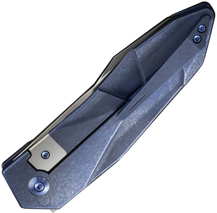 Taschenmesser We Knife Solid | CPM-20CV | Titanium Blue 