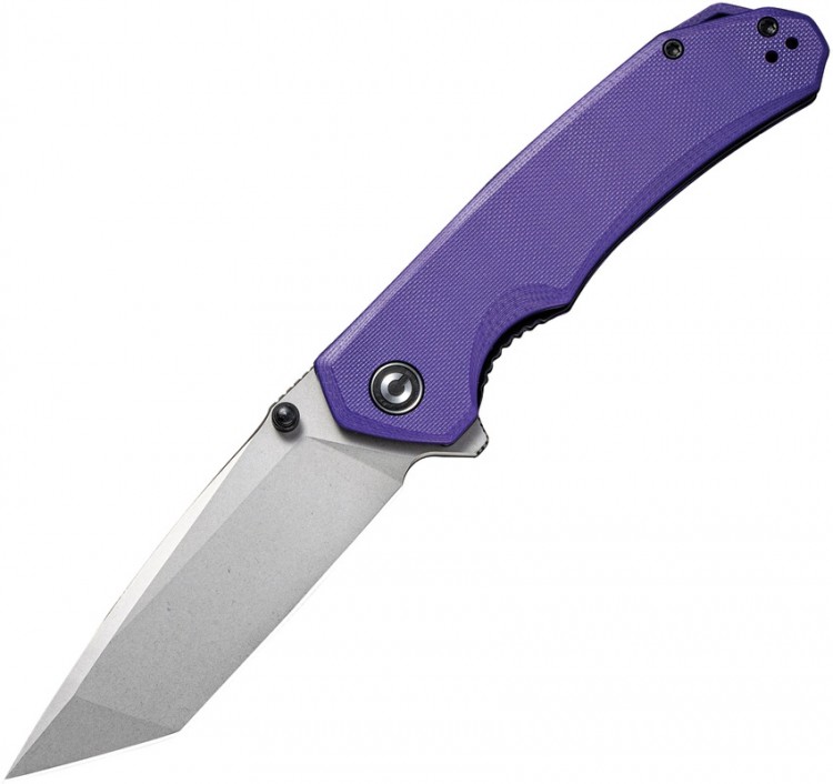 Складной нож CIVIVI Knives Brazen  D2 Stonewashed, Purple G10 Handles C2023A 