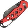 CIVIVI Pragma Aluminum Red Damascus