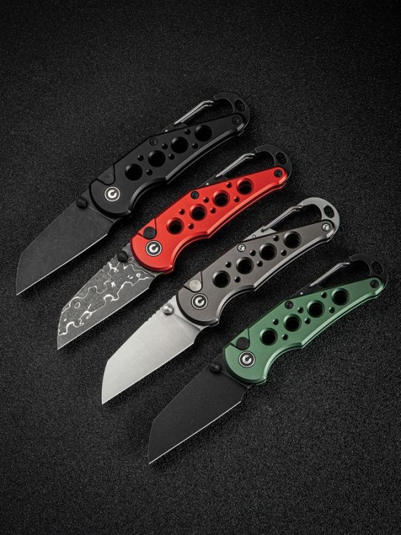 Taschenmesser CIVIVI Pragma Aluminum Red Damascus Taschenmesser CIVIVI Pragma Aluminum Red Damascus