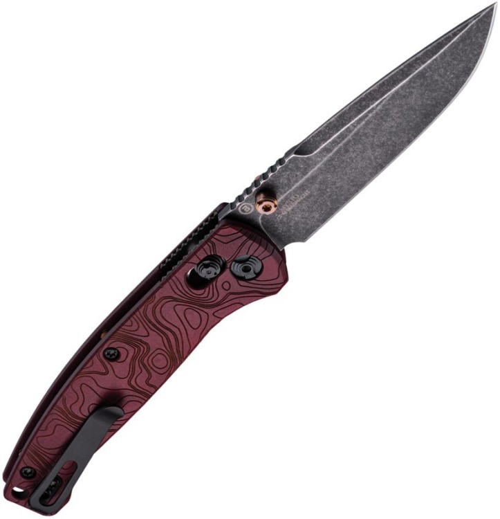 Cuchillo Cuchillo plegable | Navajas Hogue Mysto 3.4 Fire Redstone Richlite | MagnaCut