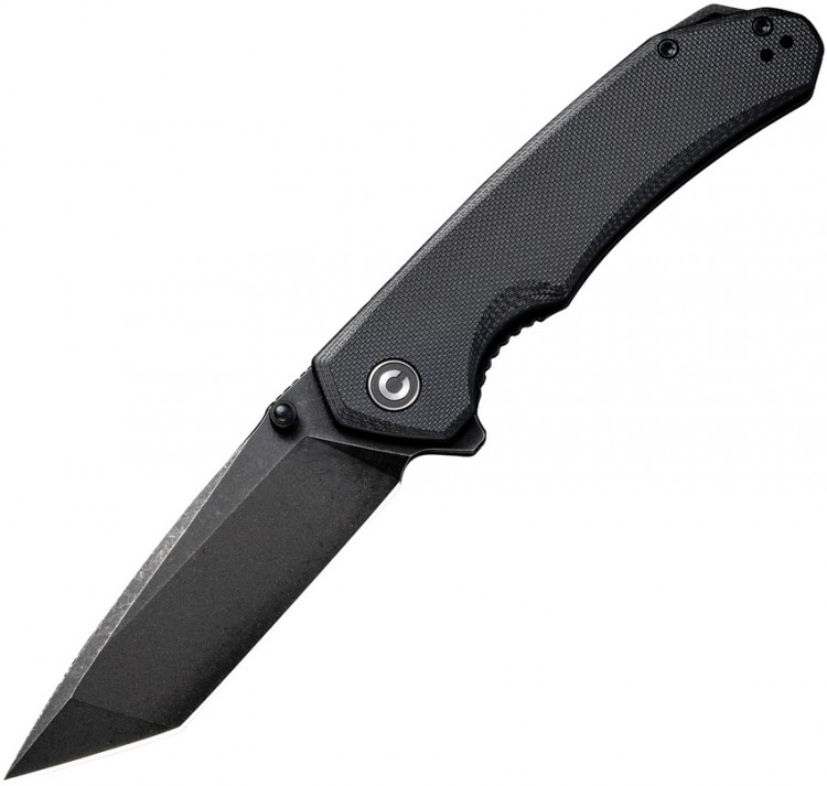 Складной нож CIVIVI Knives Brazen D2 Black Stonewashed Tanto, Black G10 Handles C2023C 