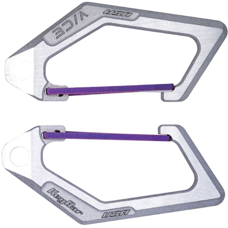 KeyBar KeyVice | Carabiner Purple | Titanium