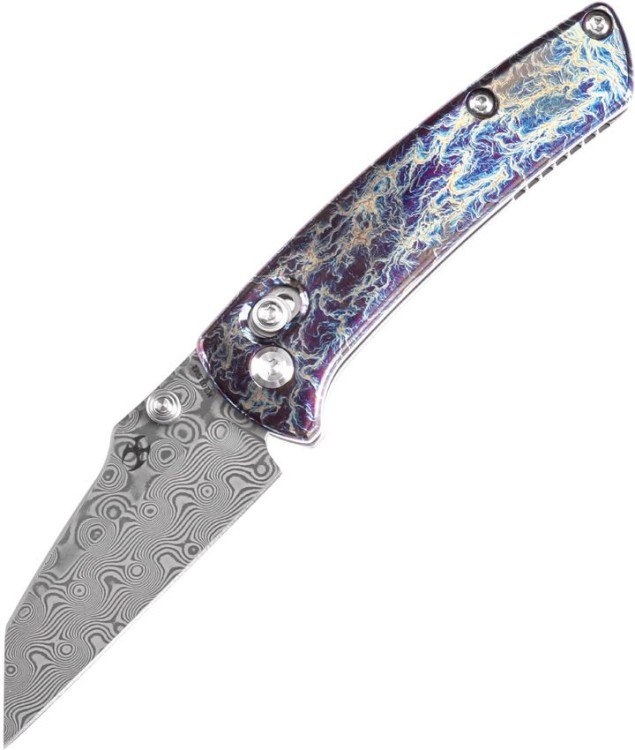 Cuchillo Cuchillo plegable | Navajas Kansept Knives | Little Main Street | Damascus