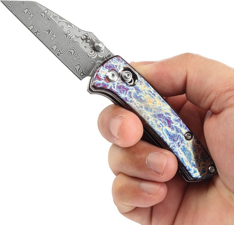 Cuchillo Cuchillo plegable | Navajas Kansept Knives | Little Main Street | Damascus