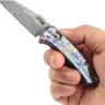Cuchillo Cuchillo plegable | Navajas Kansept Knives | Little Main Street | Damascus