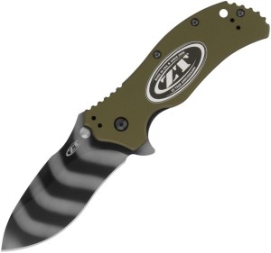 Cuchillo plegable | Navajas  Zero Tolerance Model 0350 | 20th Anniversary | Green Aluminum | MagnaCut | Knife 0350OLTS20