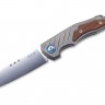 Складной нож MKM Knives Root folding knife sandblasted with Santos wood inlay MKRT-ST