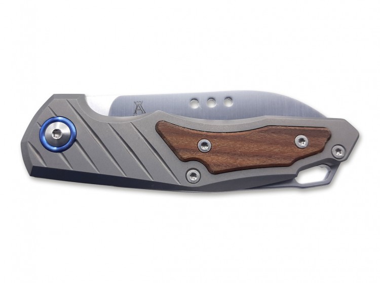 Taschenmesser MKM Knives Root sandblasted with Santos wood inlay MKRT-ST Taschenmesser MKM Knives Root sandblasted with Santos wood inlay MKRT-ST