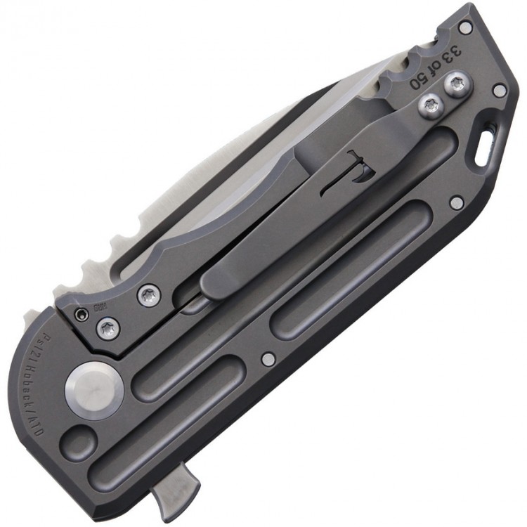 Jake Hoback Knives WarSpear Framelock folding knife sandblast Jake Hoback Knives WarSpear Framelock folding knife sandblast