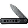 Cuchillo Cuchillo plegable Civivi Banneret Framelock Damascus