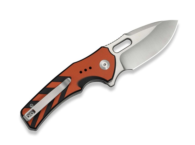 CIVIVI Vexron 14C28N | Milled Orange & Black G10