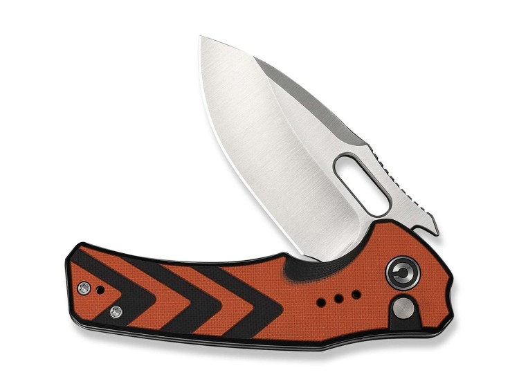 CIVIVI Vexron 14C28N | Milled Orange & Black G10