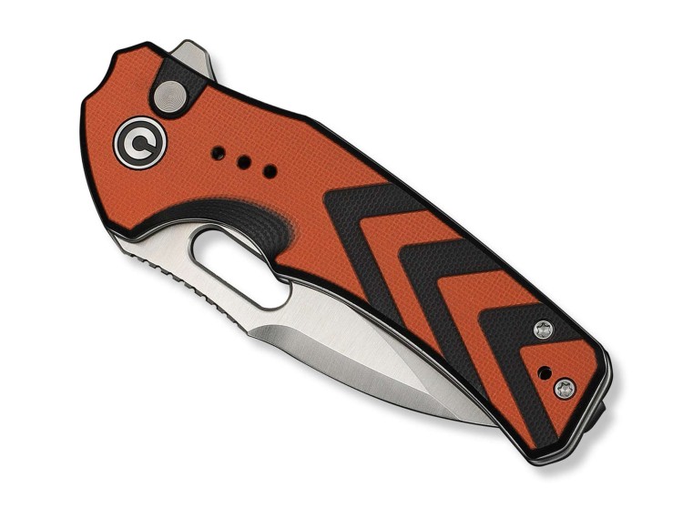 CIVIVI Vexron 14C28N | Milled Orange & Black G10