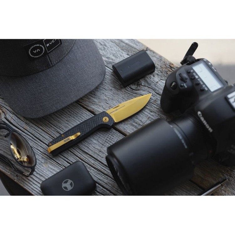 Cuchillo Cuchillo plegable | Navajas SOG Terminus SJ LTE | Carbon / Gold  Cuchillo Cuchillo plegable | Navajas SOG Terminus SJ LTE | Carbon / Gold