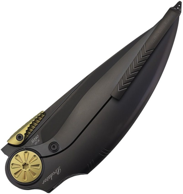 Складной нож Rike Knife Predator P | Black DLC | M390 | Titanium