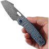 Cuchillo Cuchillo plegable | Navajas Kansept Knives Orlok Nested | Blue Titanium | Damascus Cuchillo Cuchillo plegable | Navajas Kansept Knives Orlok Nested | Blue Titanium | Damascus