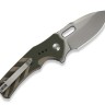 CIVIVI Vexron 14C28N | Milled Green & Tan G10 Stonewash