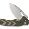 CIVIVI Vexron 14C28N | Milled Green & Tan G10 Stonewash