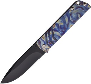 Cuchillo plegable | Navajas Medford Antik | Framelock DLC Flame