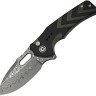 Складной нож CIVIVI Vexron Damascus | Milled Black & Green G10