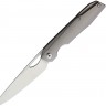 Cuchillo Kizer Cutlery Genie Framelock Gray folding knife