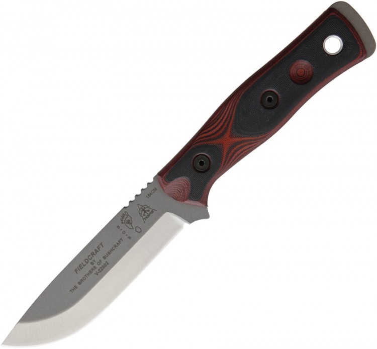 TOPS Fieldcraft B.O.B. Hunter 154CM knife, red BROS154RB