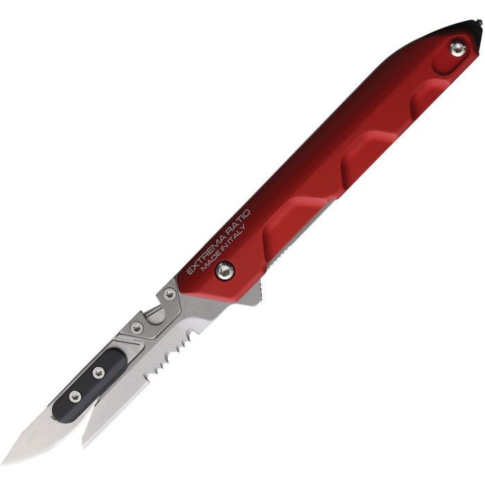 Taschenmesser Extrema Ratio Ferrum Rescue Linerlock Red