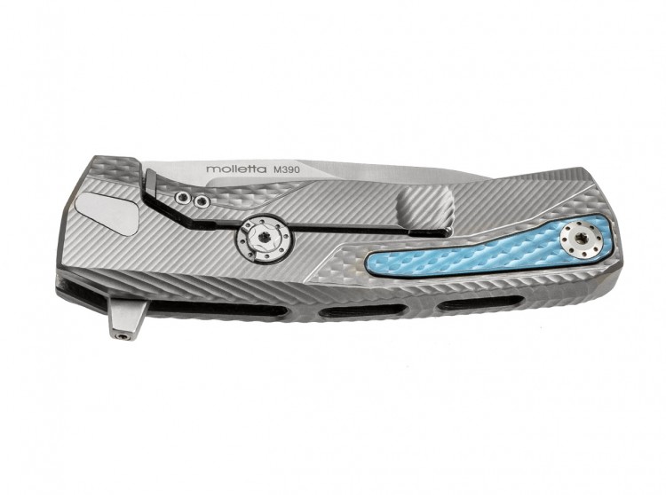 Cuchillo Lionsteel ROK Titanium folding knife grey ROKG Cuchillo Lionsteel ROK Titanium folding knife grey ROKG