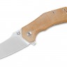 Cuchillo Fox Italico folding knife, natural micarta FX-540NA