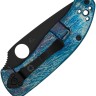 Cuchillo Cuchillo plegable | Navajas Spyderco Tenacious | Titanium R.I.L. Disarray Finish | D2 Black
