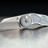 Cuchillo Cuchillo plegable Begg Knives Micro Burst Button Lock, Gray
